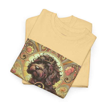 Black Cavapoo (Cavoodle) Vintage Graphic T-Shirt – Unisex Cotton Tee for Dog Lovers