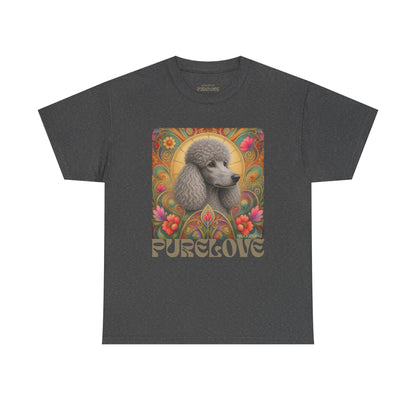 Poodle Grey Vintage Graphic T-Shirt – Unisex Cotton Tee for Dog Lovers
