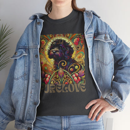 Black Cavapoo (Cavoodle) Vintage Graphic T-Shirt – Unisex Cotton Tee for Dog Lovers