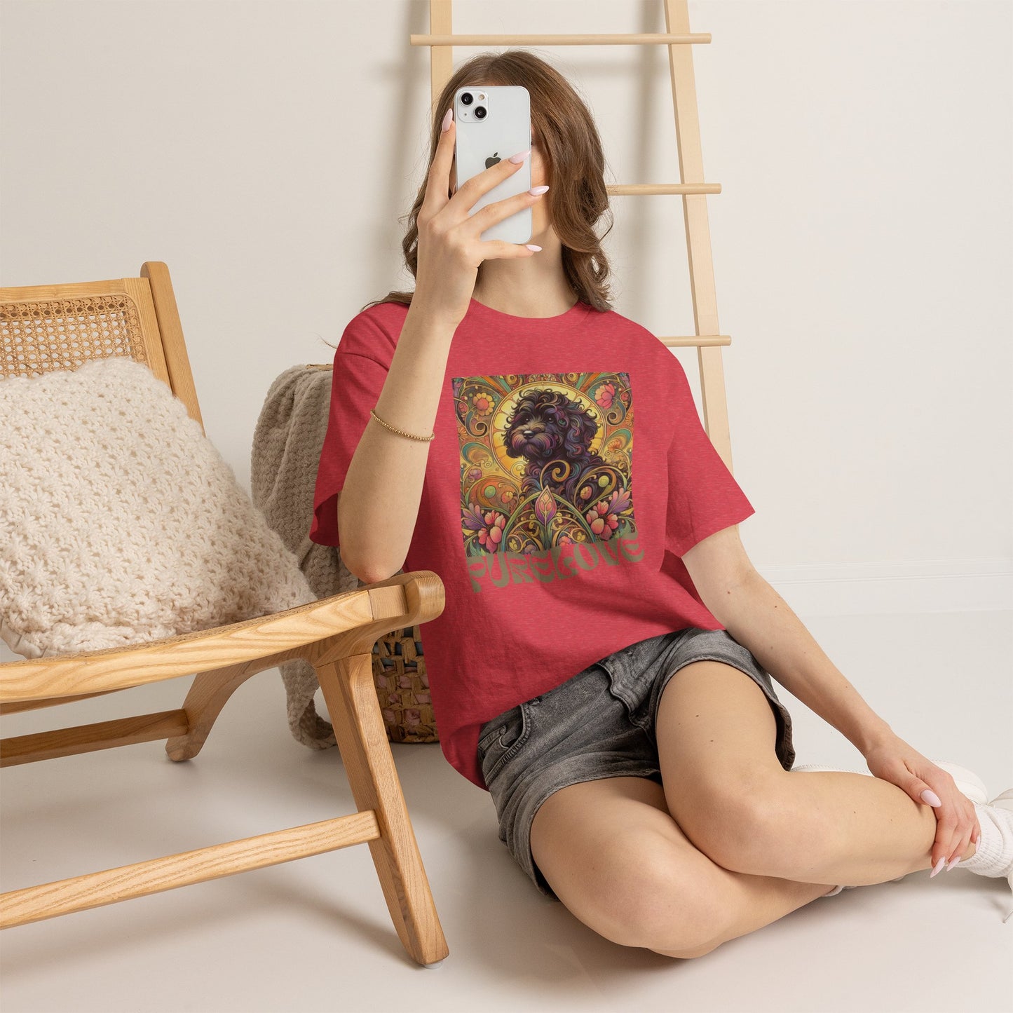 Black Cavapoo (Cavoodle) Vintage Graphic T-Shirt – Unisex Cotton Tee for Dog Lovers