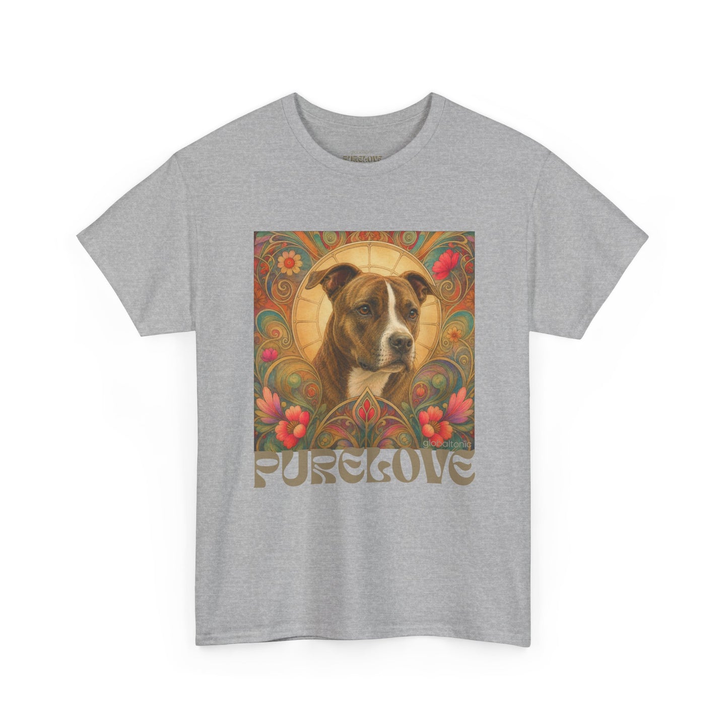 Staffy (Coco) Bull Terrier Vintage Unisex Cotton Tee for Dog Lovers