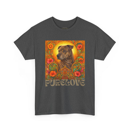 Staffy Brown Brindle Vintage Graphic T-Shirt – Unisex Cotton Tee for Dog Lovers