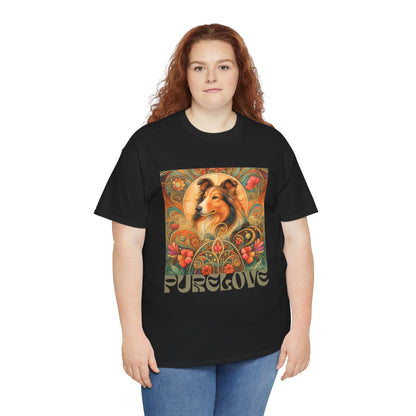 Collie Vintage Graphic T-shirt - Unisex Cotton Tee for Dog Lovers