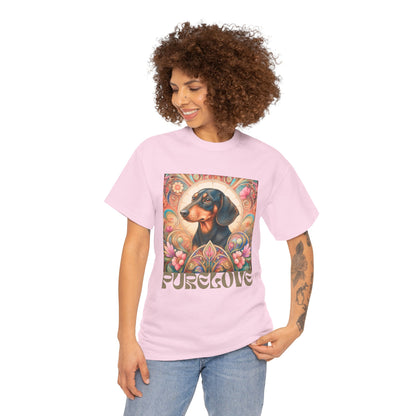 Dachshund Black Tan Vintage Graphic T-Shirt – Unisex Cotton Tee for Dog Lovers