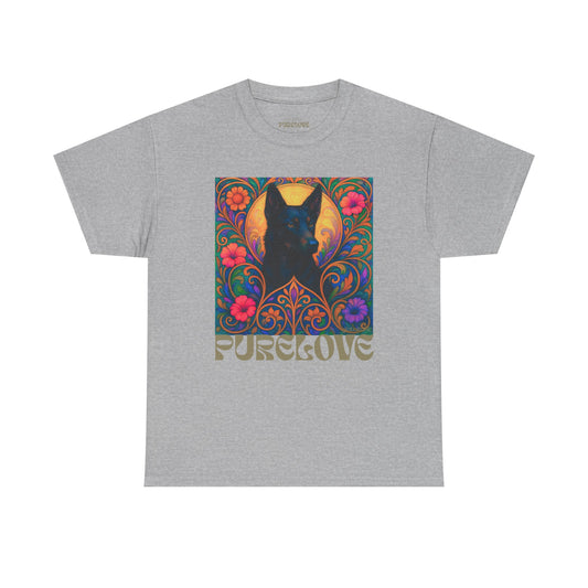 Black Kelpie Vintage Graphic T-Shirt – Unisex Cotton Tee for Dog Lovers