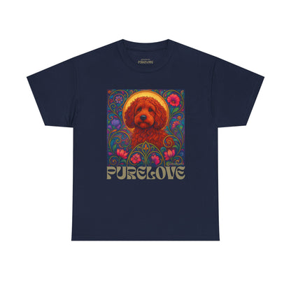 Red Cockapoo (Spoodle) Vintage Graphic T-Shirt – Unisex Cotton Tee for Dog Lovers