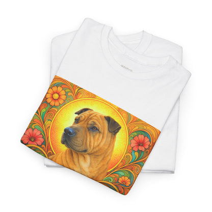 Shar Pei Vintage Graphic T-Shirt – Unisex Cotton Tee for Dog Lovers