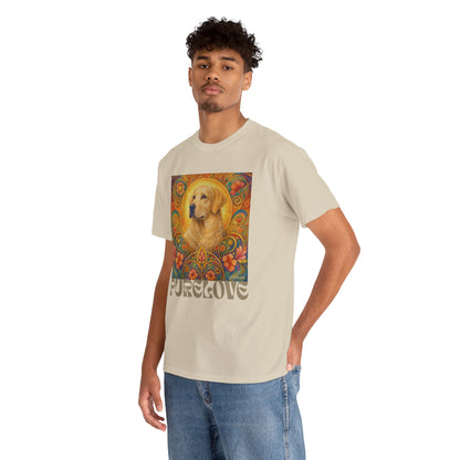 Golden Labrador Vintage Graphic T-shirt - Unisex Cotton Tee for Dog Lovers