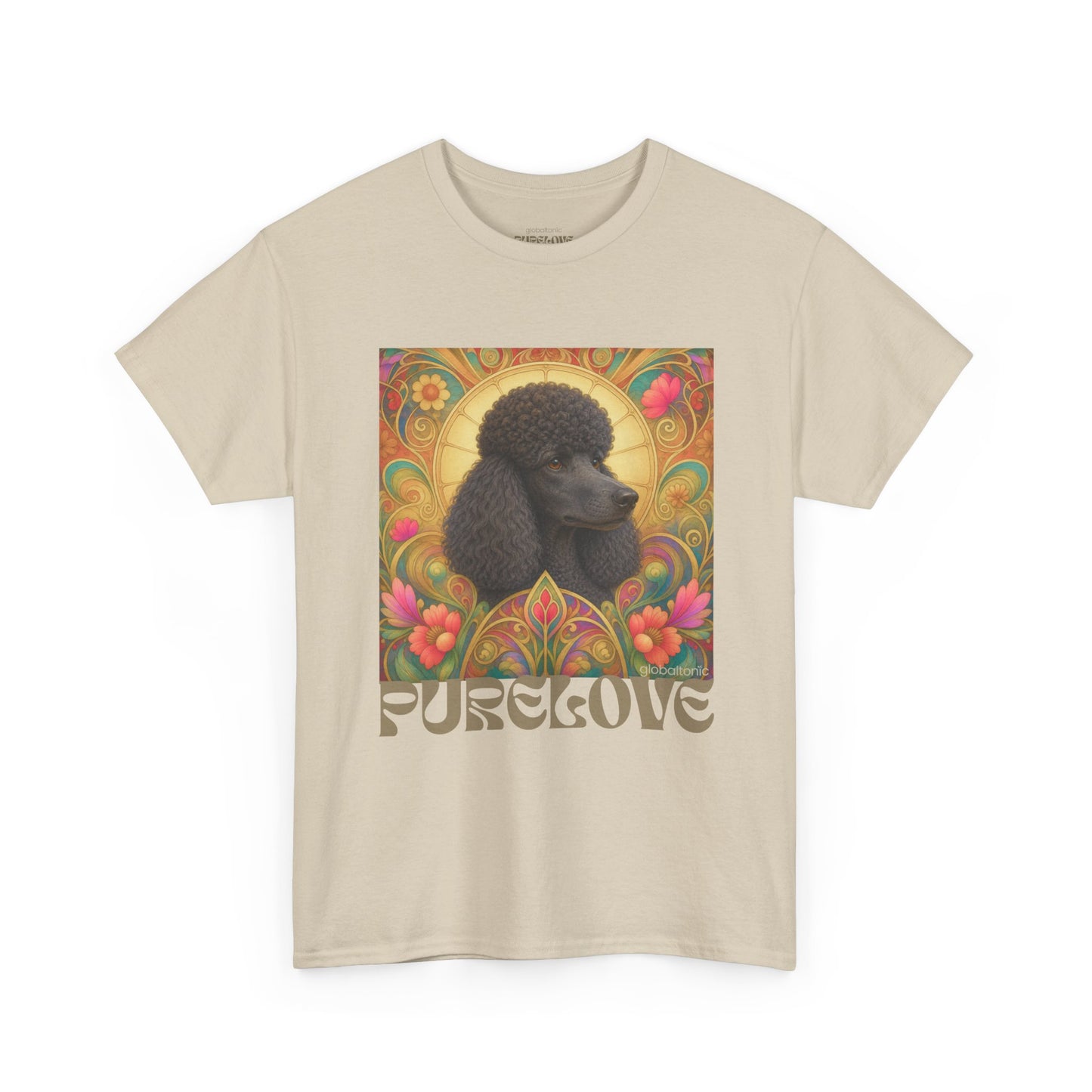 Poodle Black Vintage Graphic T-Shirt – Unisex Cotton Tee for Dog Lovers