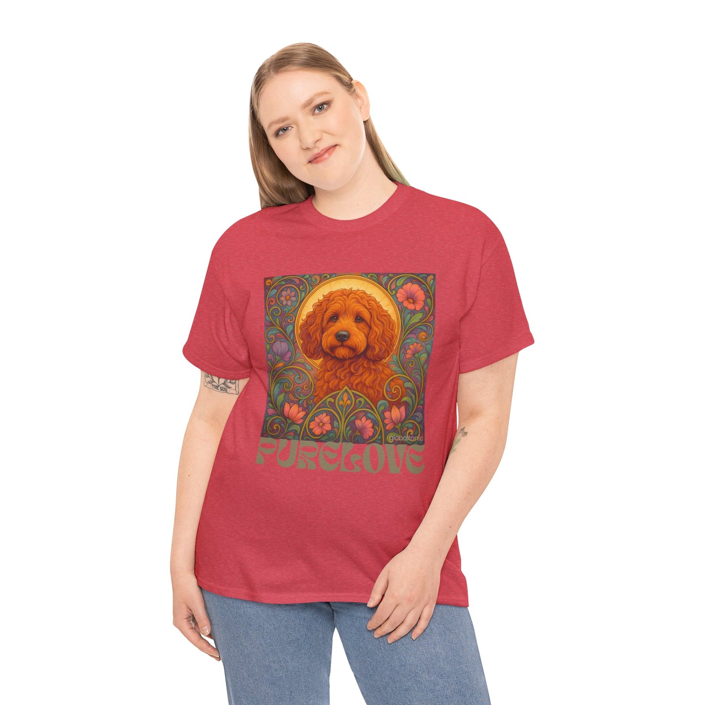 Red Cockapoo (Spoodle) Vintage Graphic T-Shirt – Unisex Cotton Tee for Dog Lovers