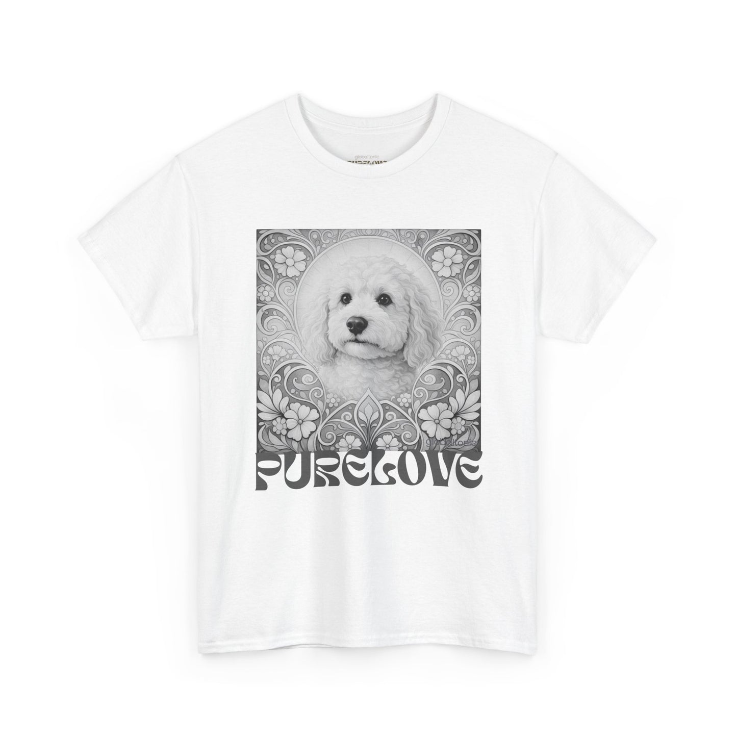 Goldendoodle (Groodle) Vintage Graphic T-Shirt – Unisex Cotton Tee for Dog Lovers (Black & White)