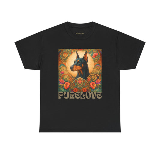 Doberman Vintage Graphic T-shirt - Unisex Cotton Tee for Dog Lovers