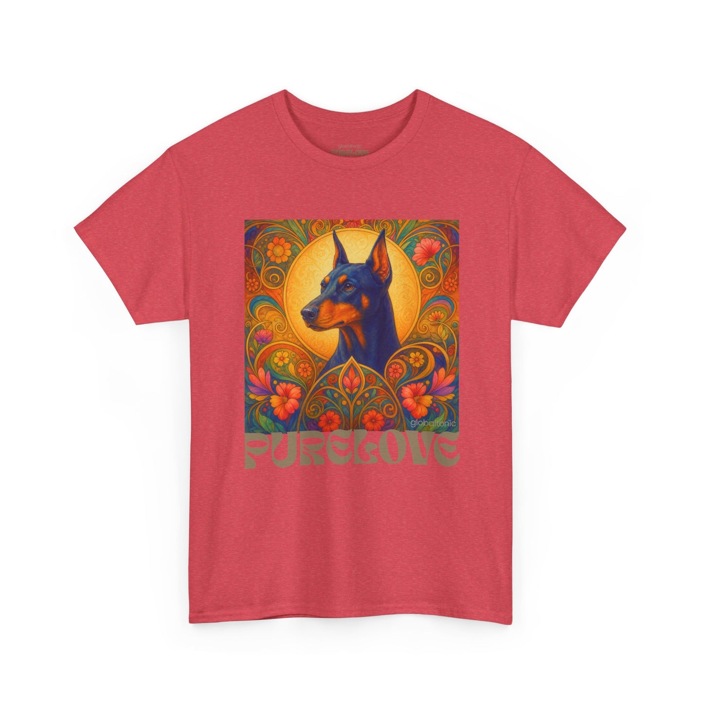 Doberman Vintage Graphic T-shirt - Unisex Cotton Tee for Dog Lovers