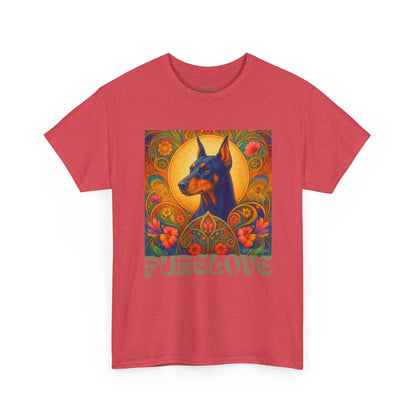 Doberman Vintage Graphic T-shirt - Unisex Cotton Tee for Dog Lovers