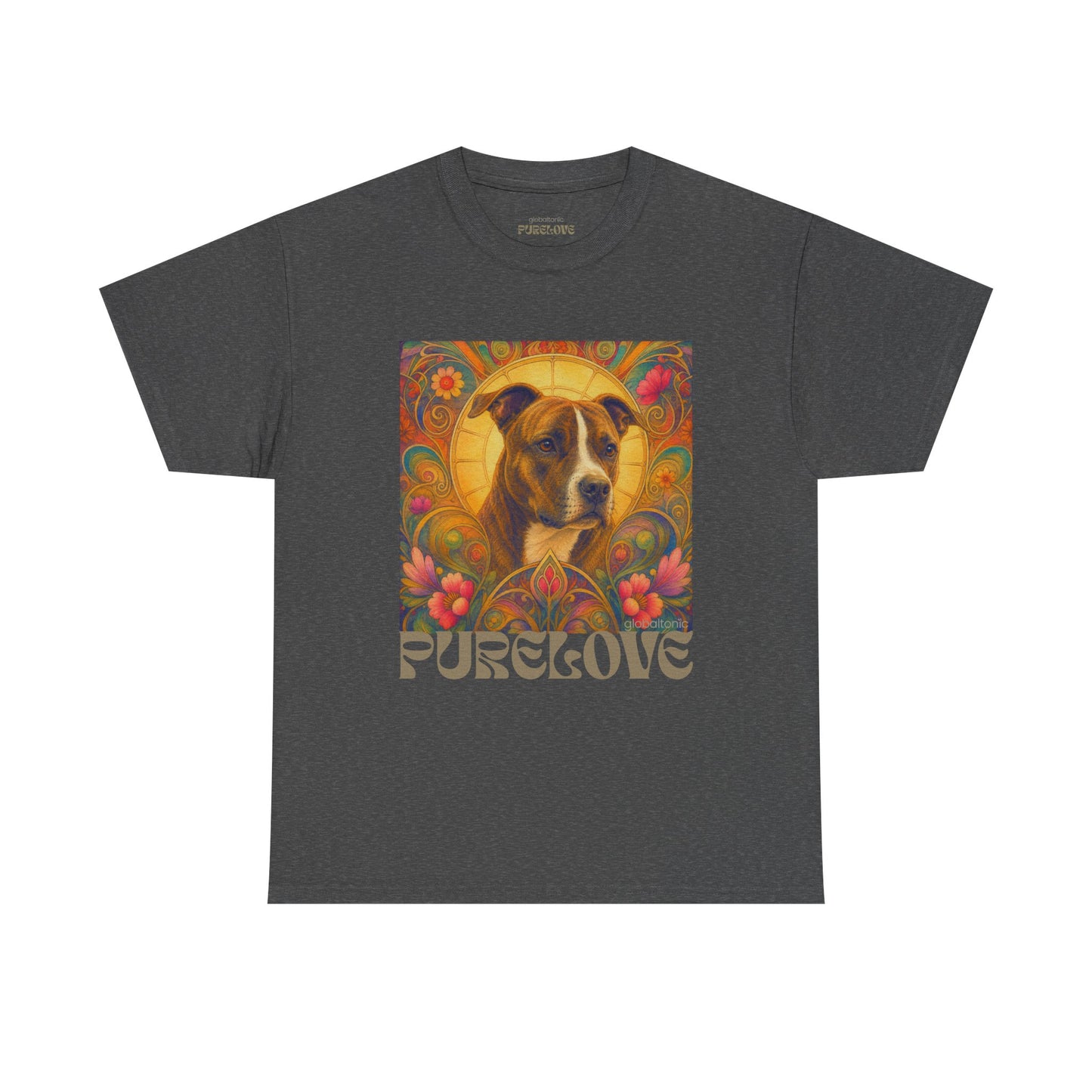 Staffy (Coco) Bull Terrier Vintage Unisex Cotton Tee for Dog Lovers