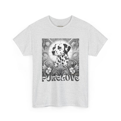 Dalmatian Vintage Unisex Cotton Tee for Dog Lovers (Black & White)