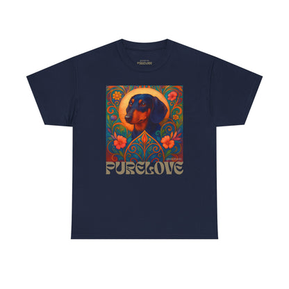 Dachshund Black Tan Shorthair Vintage Graphic T-shirt - Unisex Cotton Tee for Dog Lovers