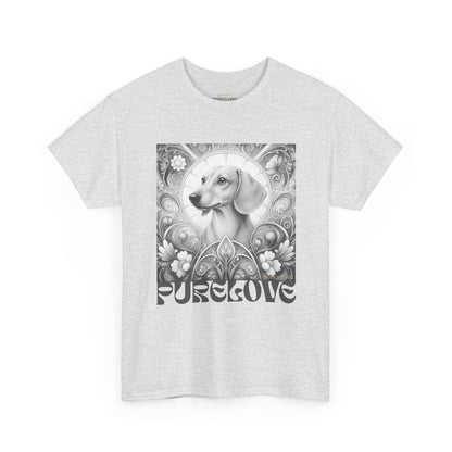 Dachshund Vintage Unisex Cotton Tee for Dog Lovers (Black & White)