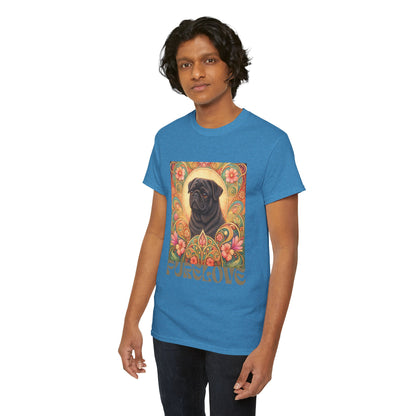 Pug Black Vintage Graphic T-Shirt – Unisex Cotton Tee for Dog Lovers