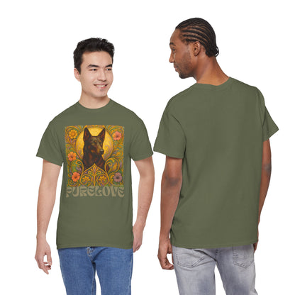 Black Kelpie Vintage Graphic T-Shirt – Unisex Cotton Tee for Dog Lovers