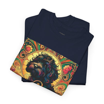Black Cavapoo (Cavoodle) Vintage Graphic T-Shirt – Unisex Cotton Tee for Dog Lovers