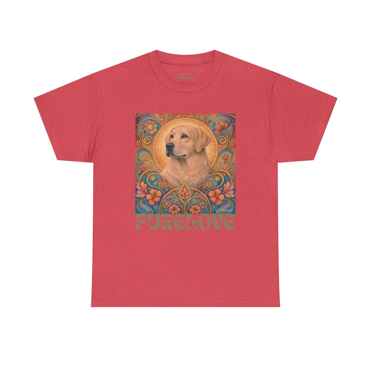 Golden Labrador Vintage Graphic T-shirt - Unisex Cotton Tee for Dog Lovers