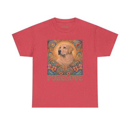 Golden Labrador Vintage Graphic T-shirt - Unisex Cotton Tee for Dog Lovers