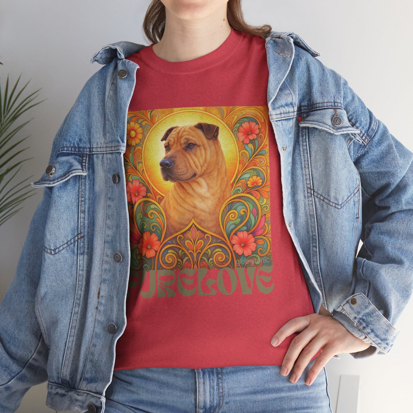 Shar Pei Vintage Graphic T-Shirt – Unisex Cotton Tee for Dog Lovers