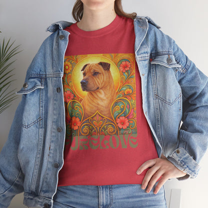 Shar Pei Vintage Graphic T-Shirt – Unisex Cotton Tee for Dog Lovers
