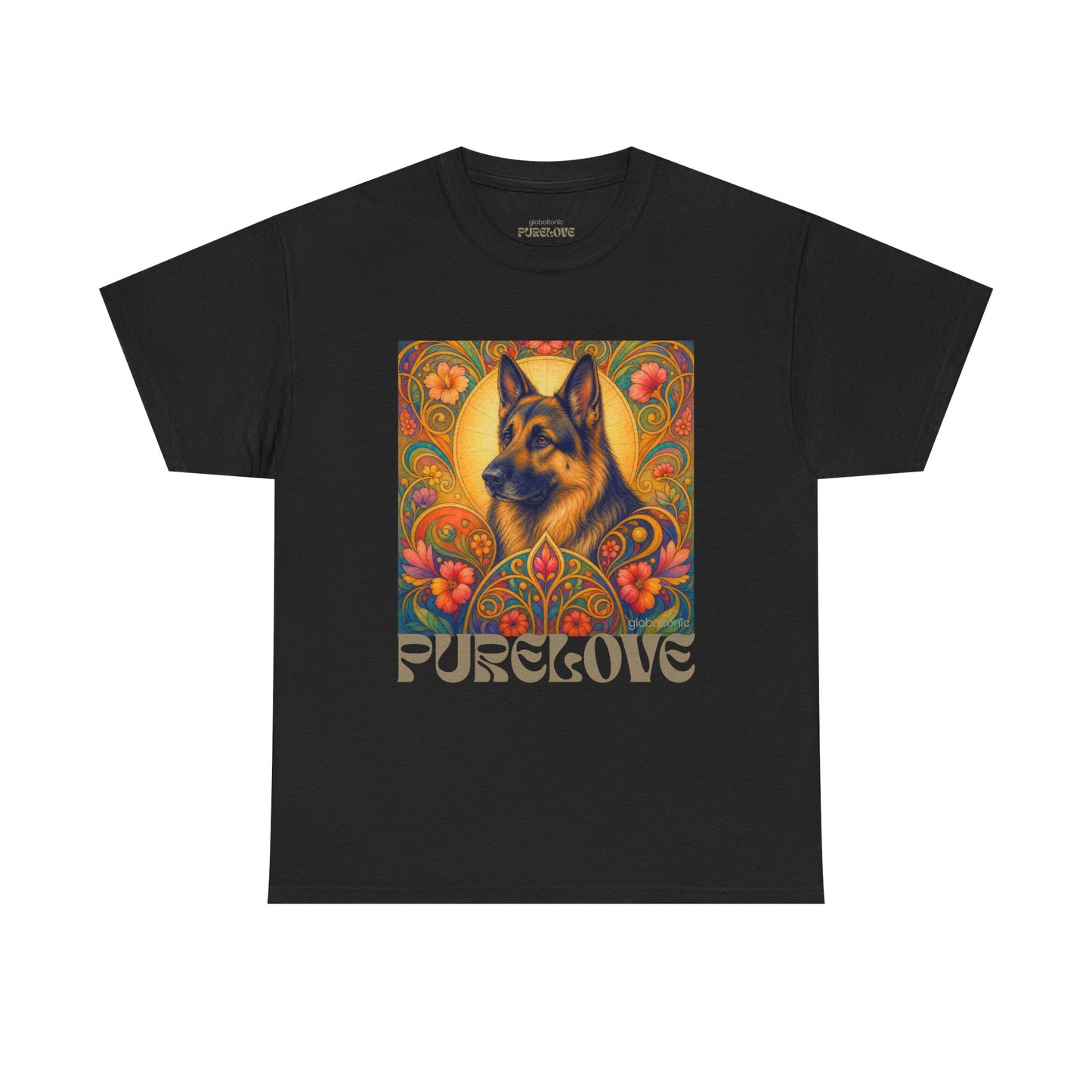 German Shepherd Vintage Graphic T-Shirt – Unisex Cotton Tee for Dog Lovers