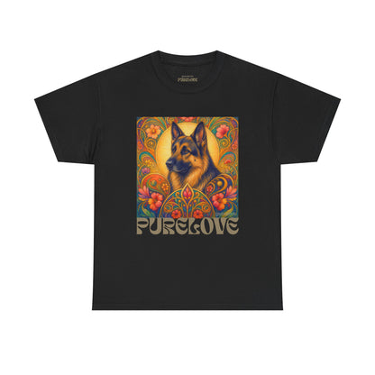 German Shepherd Vintage Graphic T-Shirt – Unisex Cotton Tee for Dog Lovers