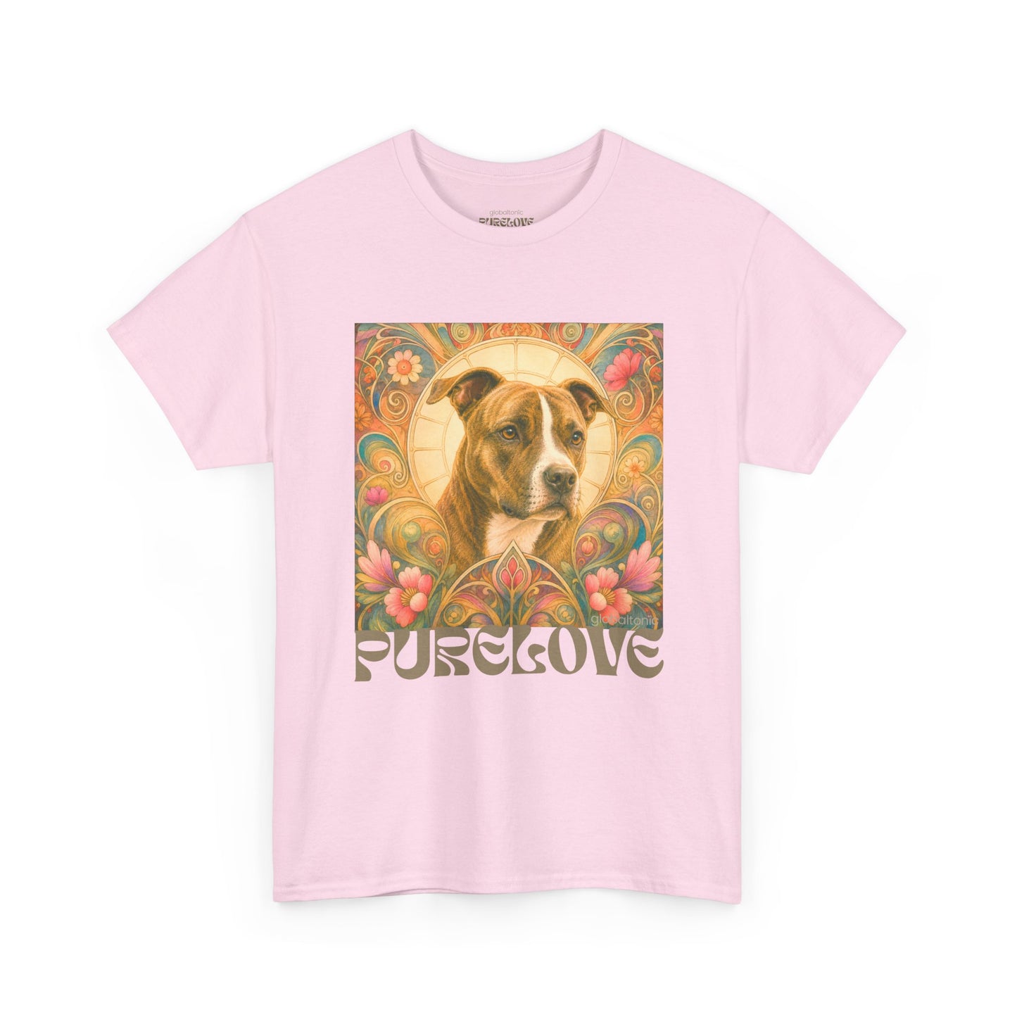 Staffy (Coco) Bull Terrier Vintage Unisex Cotton Tee for Dog Lovers