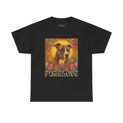 Staffy (Coco) Bull Terrier Vintage Unisex Cotton Tee for Dog Lovers
