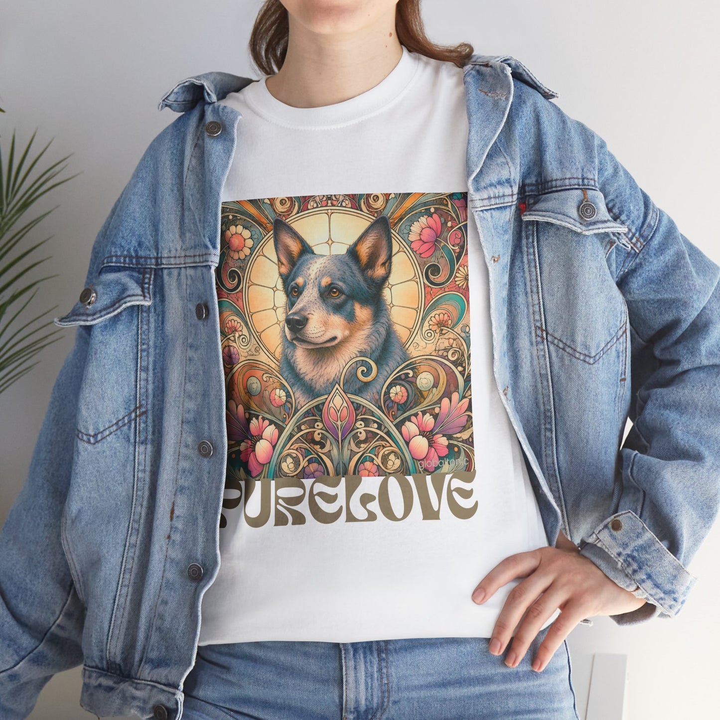 Australian Blue Heeler Vintage Graphic T-Shirt – Unisex Cotton Tee for Dog Lovers