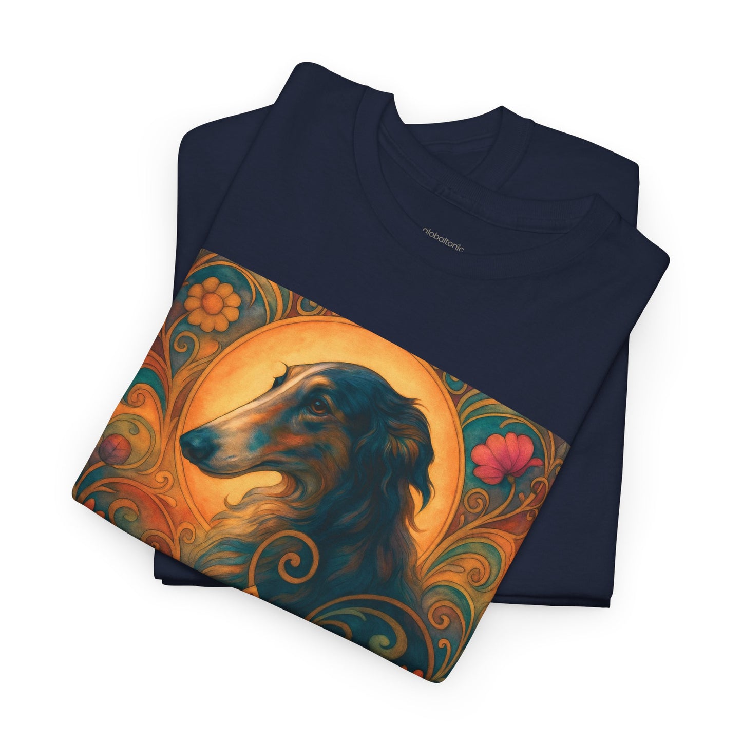 Borzoi Vintage Graphic T-Shirt – Unisex Cotton Tee for Dog Lovers
