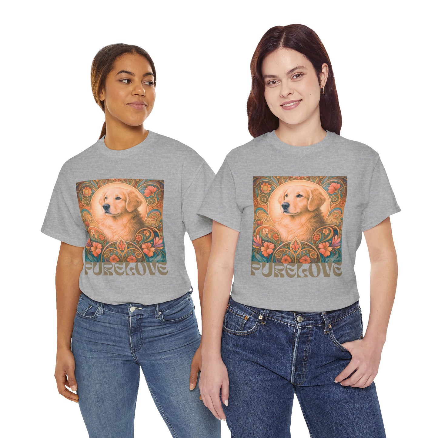 Golden Retriever Vintage Graphic T-shirt - Unisex Cotton Tee for Dog Lovers