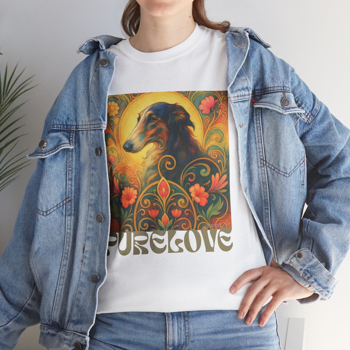 Borzoi Vintage Graphic T-Shirt – Unisex Cotton Tee for Dog Lovers