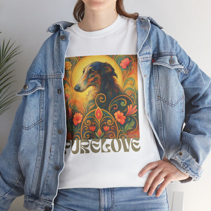 Borzoi Vintage Graphic T-Shirt – Unisex Cotton Tee for Dog Lovers