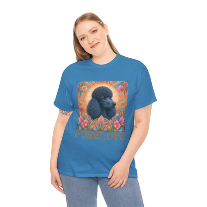Poodle Black Vintage Graphic T-Shirt – Unisex Cotton Tee for Dog Lovers