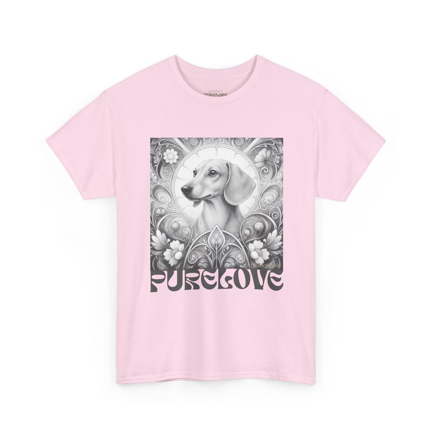 Dachshund Vintage Unisex Cotton Tee for Dog Lovers (Black & White)