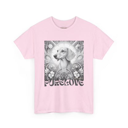 Dachshund Vintage Unisex Cotton Tee for Dog Lovers (Black & White)