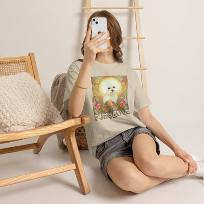 Bichon Frise Vintage Graphic T-Shirt – Unisex Cotton Tee for Dog Lovers