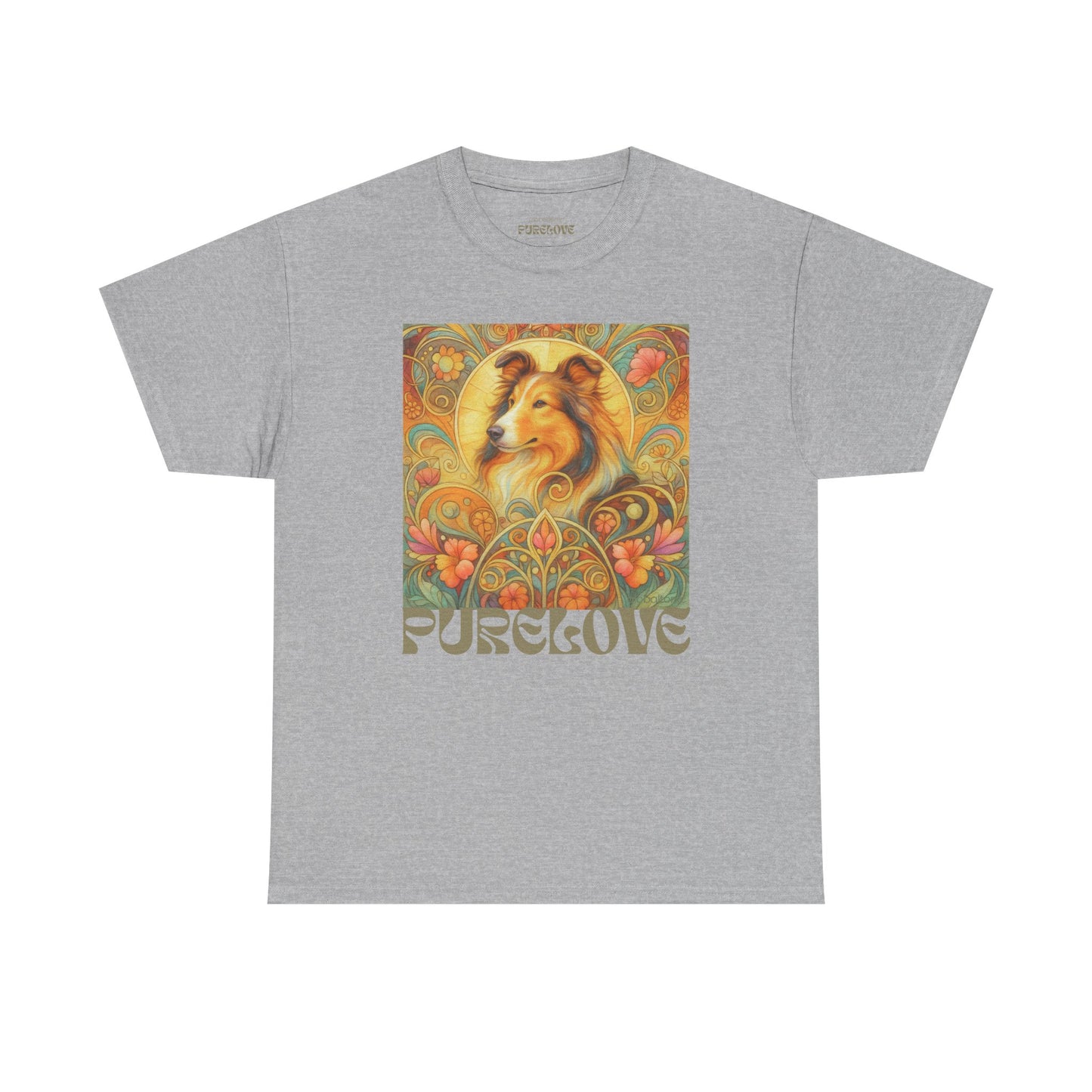 Collie Vintage Graphic T-shirt - Unisex Cotton Tee for Dog Lovers