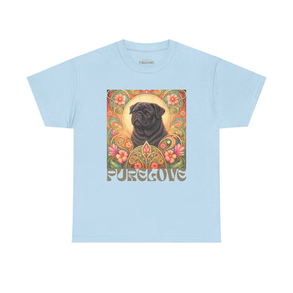 Pug Black Vintage Graphic T-Shirt – Unisex Cotton Tee for Dog Lovers