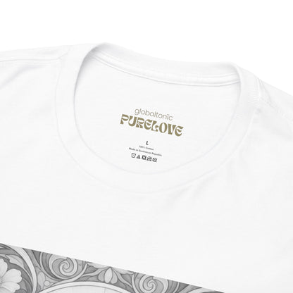 Pug Tan Vintage Unisex Cotton Tee for Dog Lovers (Black & White T-Shirt)