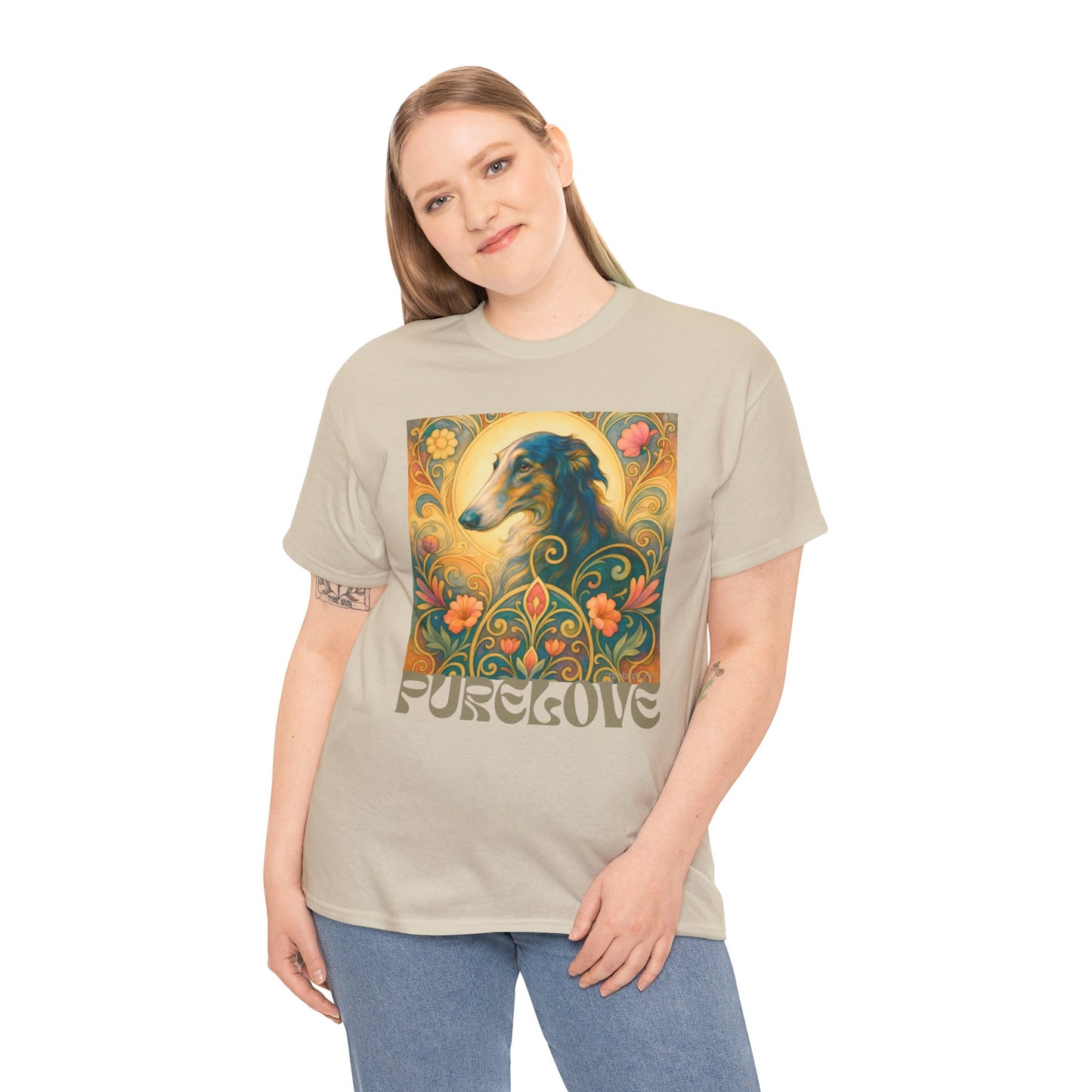 Borzoi Vintage Graphic T-Shirt – Unisex Cotton Tee for Dog Lovers