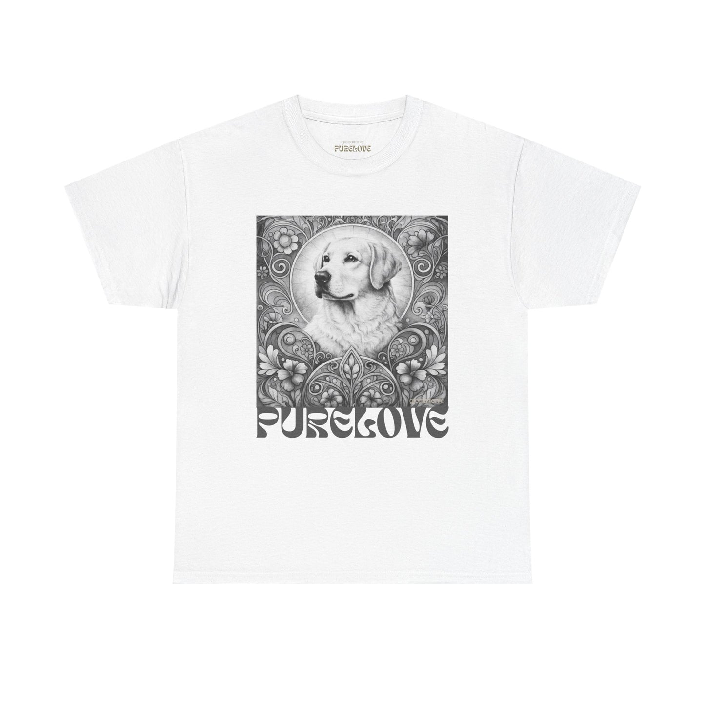 Labrador Vintage Unisex Cotton Tee for Dog Lovers (Black & White)
