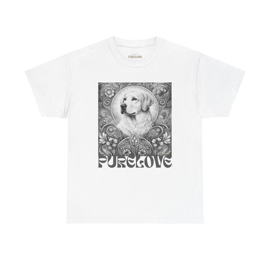 Labrador Vintage Unisex Cotton Tee for Dog Lovers (Black & White)