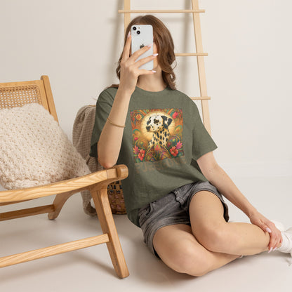 Dalmatian Vintage Graphic T-Shirt – Unisex Cotton Tee for Dog Lovers