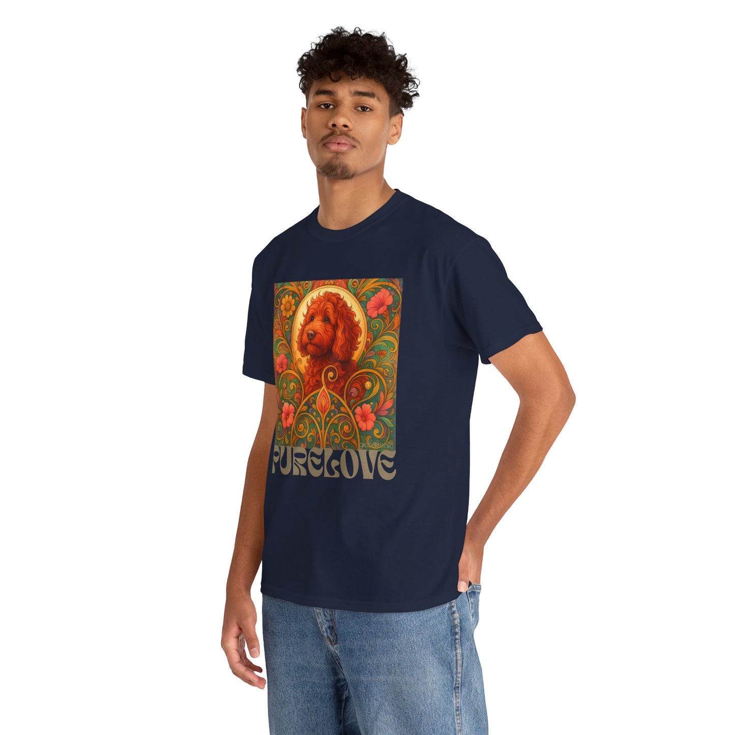 Red Cavapoo (Cavoodle) Vintage Graphic T-Shirt – Unisex Cotton Tee for Dog Lovers
